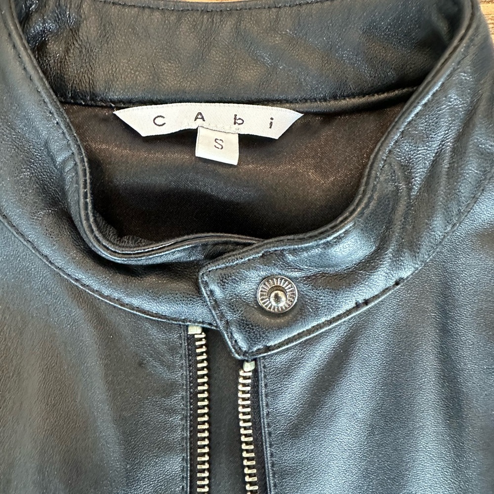 CAbi Black 100% Genuine Leather Vest - Picture 12 of 14